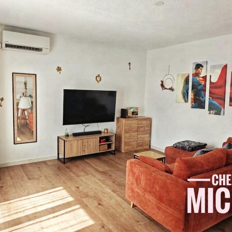 Chez Micky- T2 cosy avec clim, parking et terrasse - Proche gare - Appartement 1 Chambre - 2