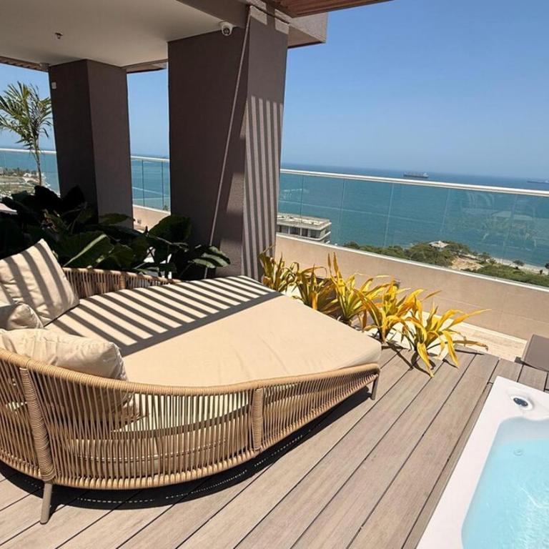 Vista al mar,100 mt playa, Terraz, Bello Horizonte - Airport - One-Bedroom Apartment - 7