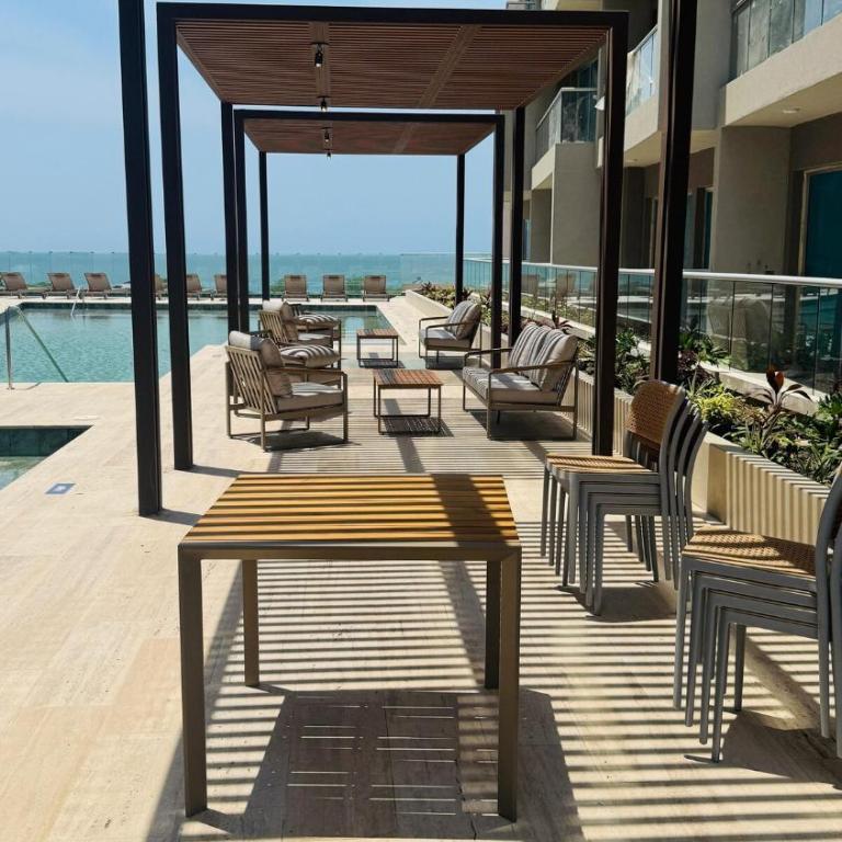 Vista al mar,100 mt playa, Terraz, Bello Horizonte - Airport - One-Bedroom Apartment - 18