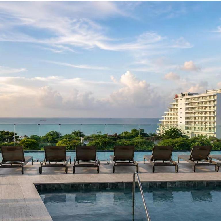 Vista al mar,100 mt playa, Terraz, Bello Horizonte - Airport - One-Bedroom Apartment - 23
