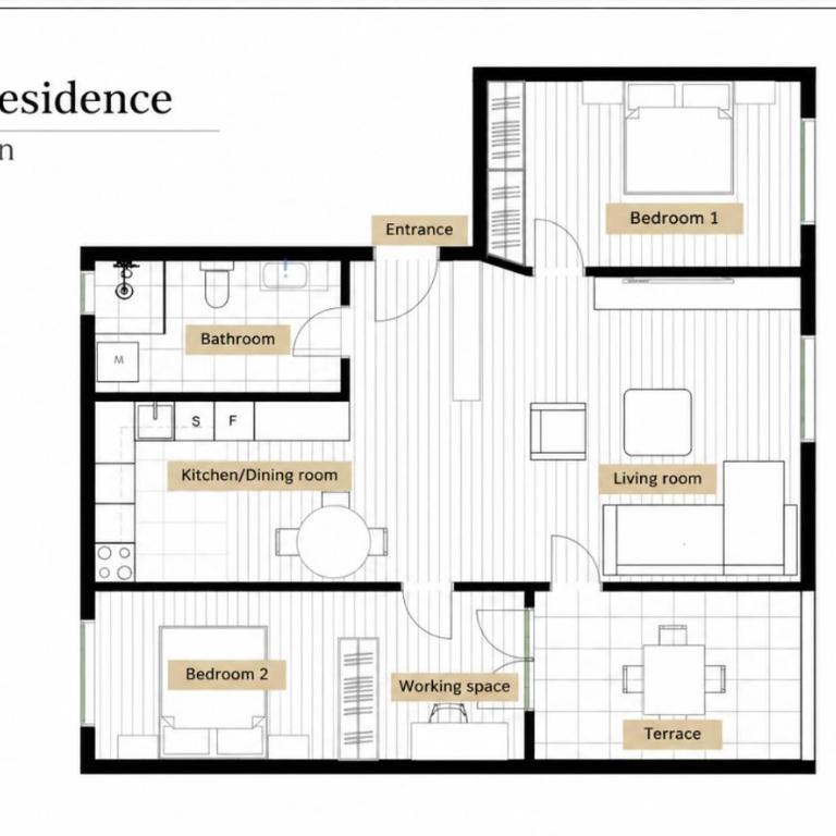 Aria Residence - Appartement 2 Chambres - 14