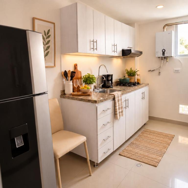 Estudio Norte Tunja WiFi 246 Mbps, Lavadora y cerca de Viva - Apartamento de 1 dormitorio - 4