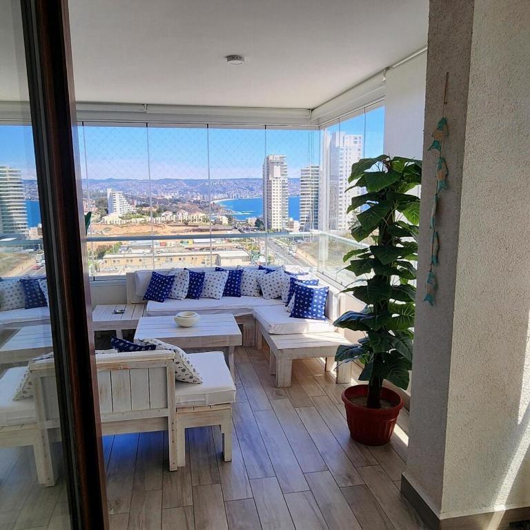 Departamento en Concón con Vista Panorámica 3D-2B - Apartamento de 3 dormitorios - 4