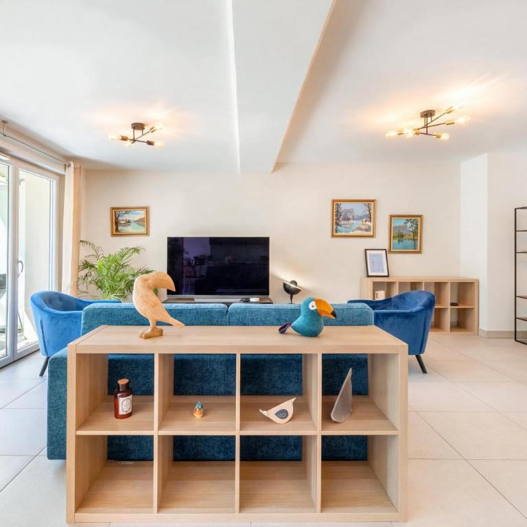 Grand Port - Appart spacieux - Terrasse jardin - Parking - Appartement 1 Chambre avec Jardin - 3