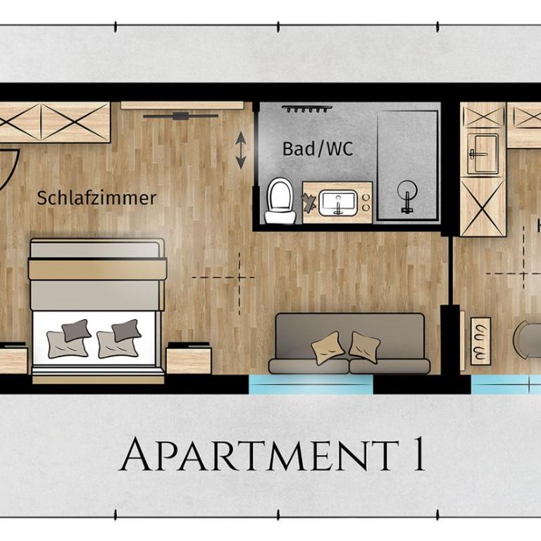 Alpenzeit Zillertal Apartments - Apartment mit 1 Schlafzimmer - 11