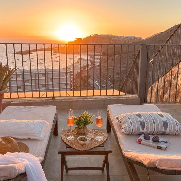 Sunset terrace & Sea Views in Patalavaca Apt 28 - Apartment mit 1 Schlafzimmer - 22