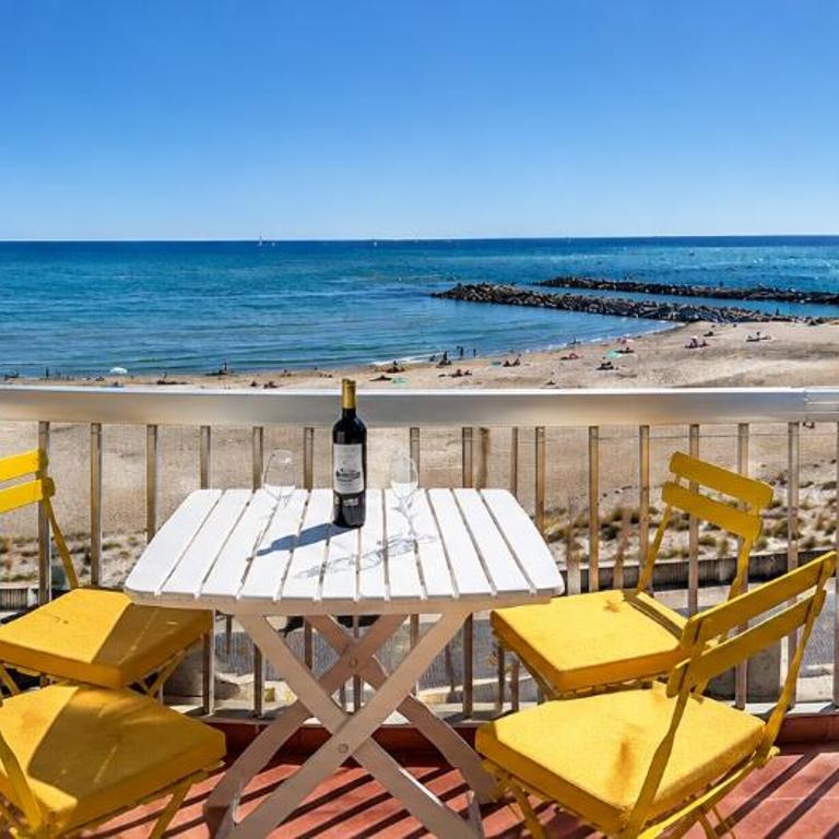 Appartement T2 Palavas , 4 personnes, sur Plage, clim parking - Appartement 1 Chambre Classique avec Lit King-Size - 1