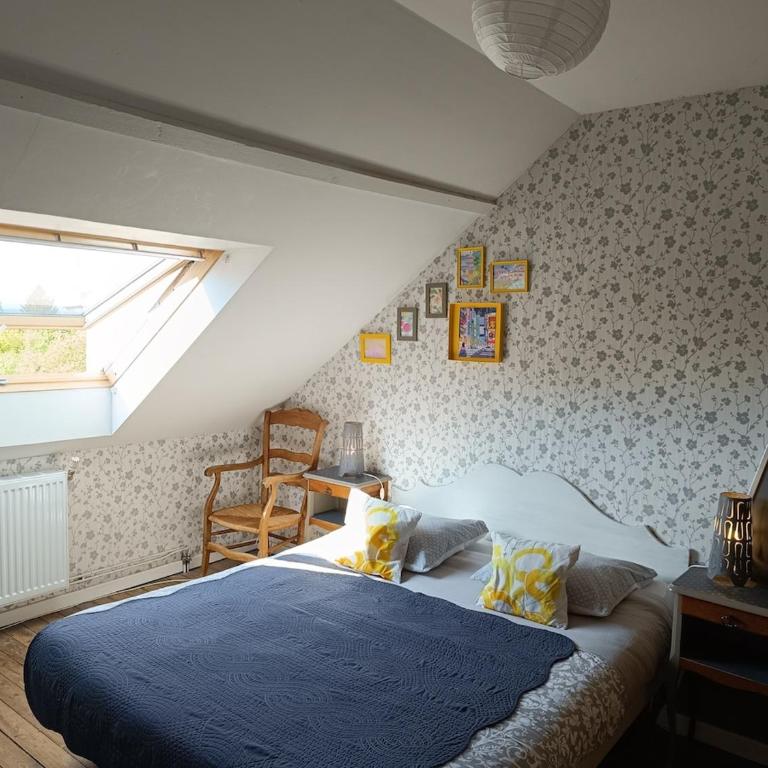 Maison atypique, quartier très calme, à Amiens - Chambre Familiale - 27