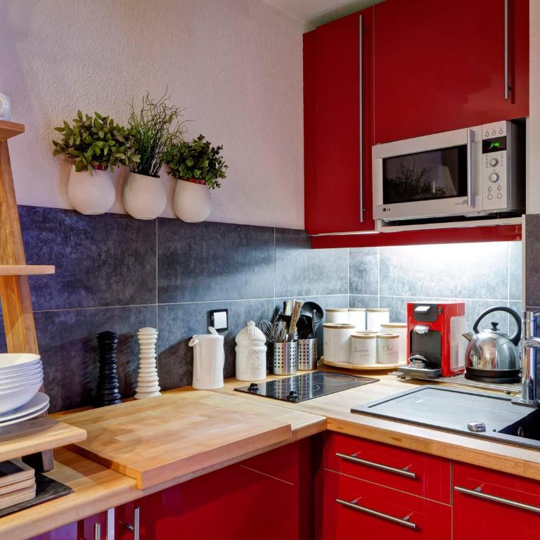 Studio rénové 2* pour 4 pers, centre-ville, WiFi, parking, animaux admis - Studio - 11