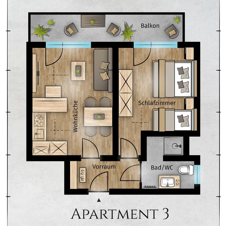 Alpenzeit Zillertal Apartments - Apartment mit 1 Schlafzimmer - 18