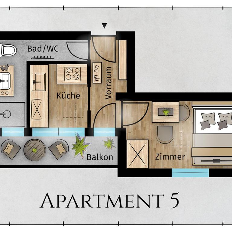 Alpenzeit Zillertal Apartments - Apartment mit 1 Schlafzimmer - 2