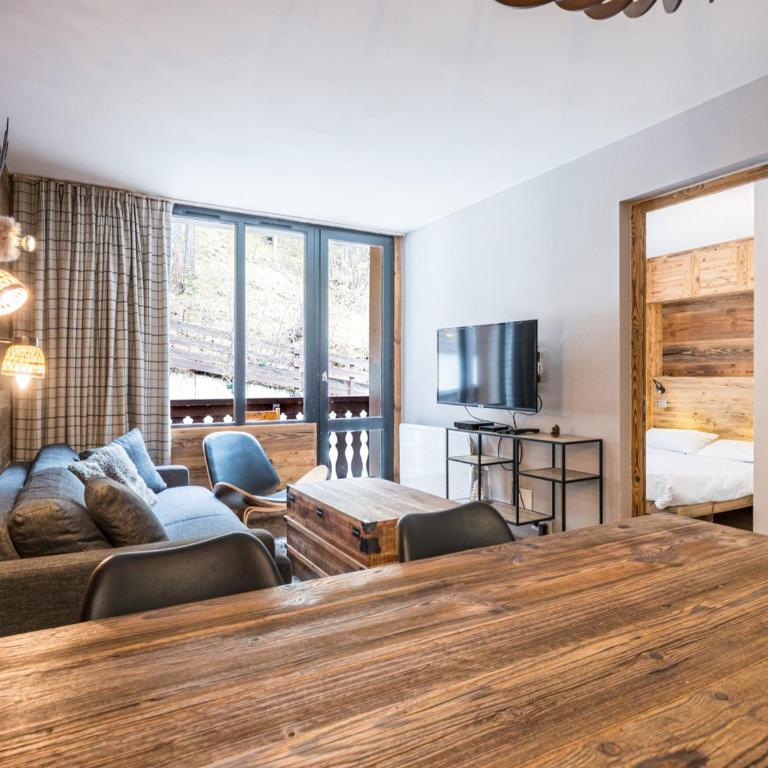 Superbe 2 Pièces + Cabine Rénové, Pied des Pistes, Val d'Isère, 6 Pers., Parking, Balcon Sud - Apartment mit 1 Schlafzimmer - 17