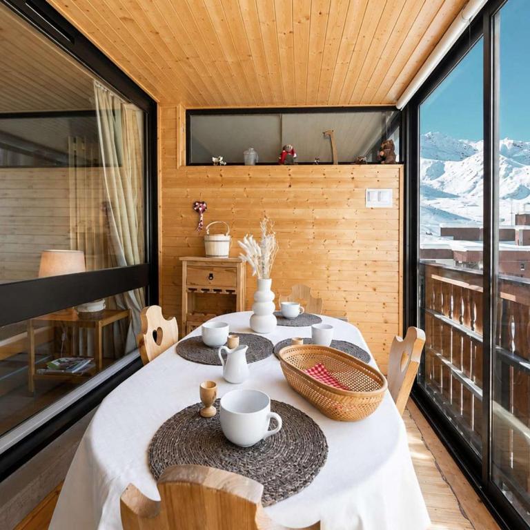 Charmant appart 4 pers. 31m² au cœur de la montagne, avec véranda panoramique et équipements inclus - Apartment mit 1 Schlafzimmer - 4