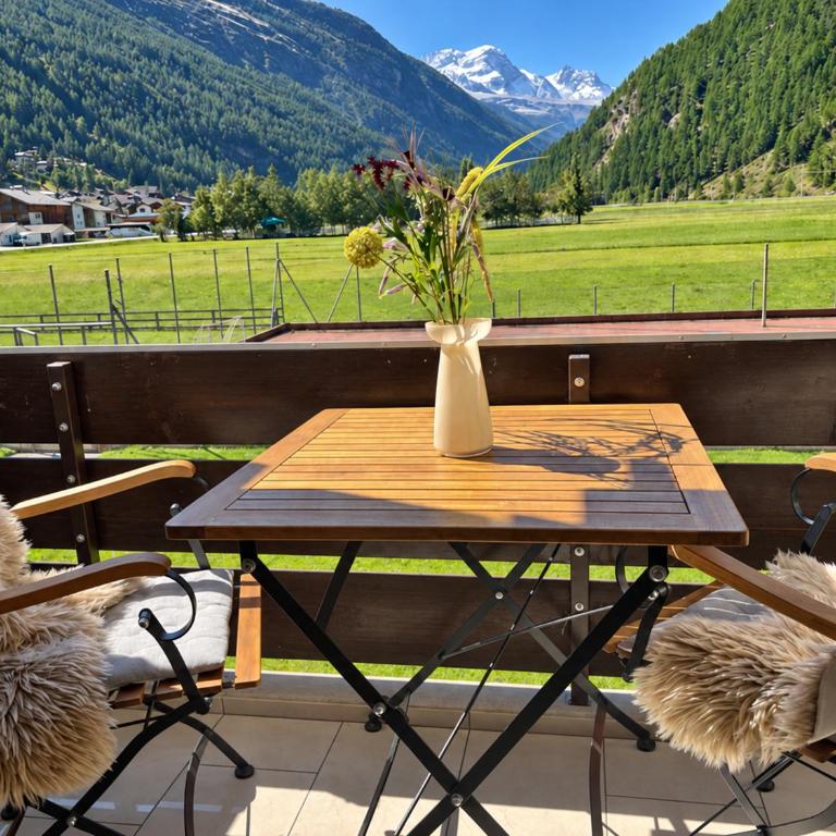 Matterhorn Alpine Lodge in Täsch bei Zermatt - Apartment mit 1 Schlafzimmer und Aussicht - 1