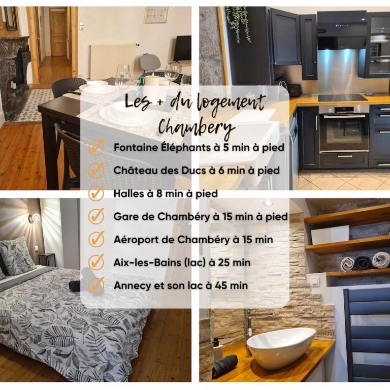 Le Roche et Or - Gare Chambéry 15 min - One-Bedroom Apartment - 2