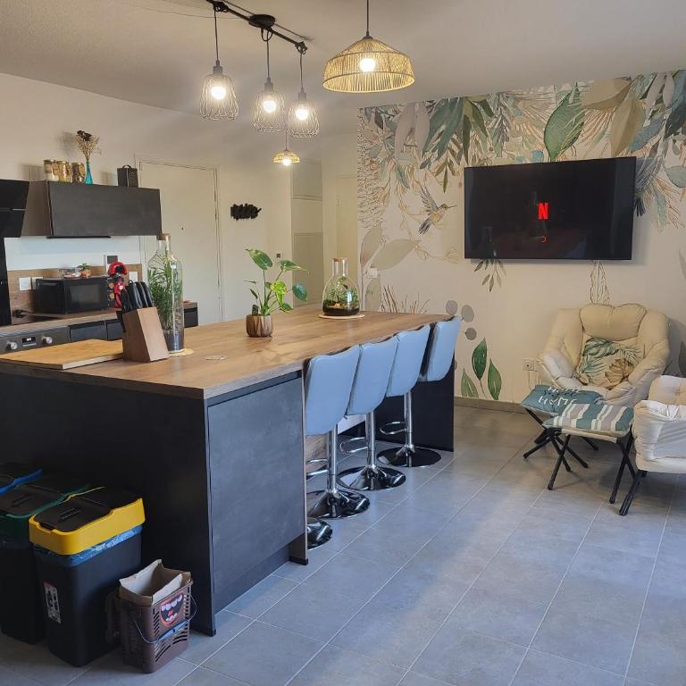 Bright cozy space Fully equipped 4 to 6 guests - Apartment mit 2 Schlafzimmern und Gartenblick - 4