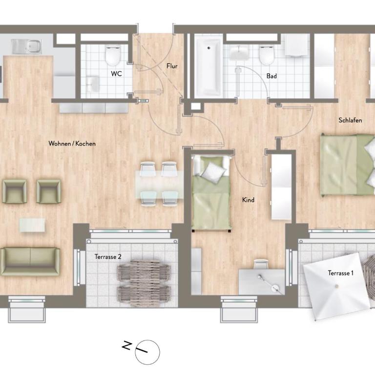 2BR Munich Apartment, Direct Train to Oktoberfest - Appartamento con 2 Camere da Letto - 20