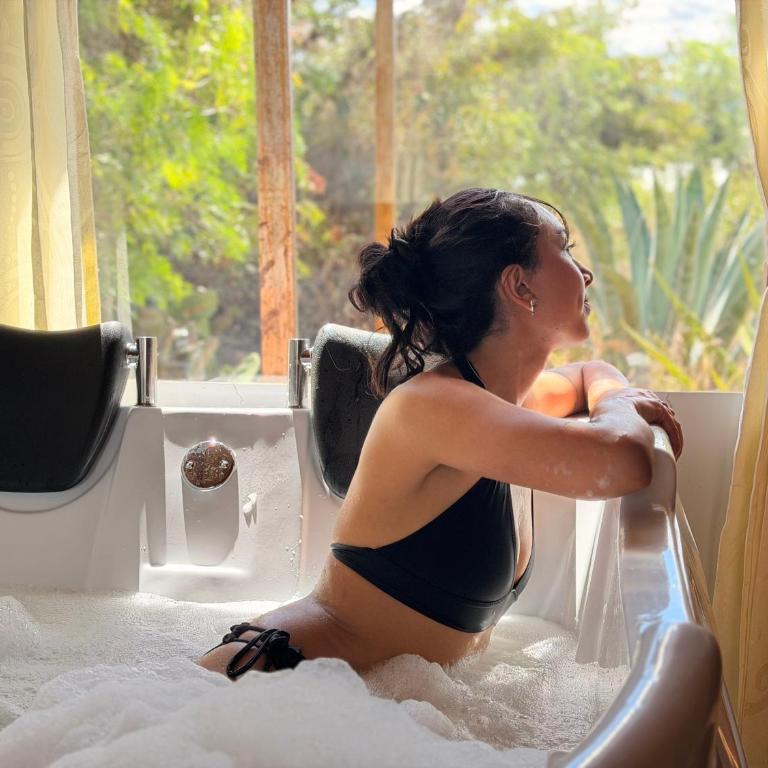 Glamping Entre Nopales - Sáchica cerca a Villa de Leyva - Suite con bañera de hidromasaje - Cama extragrande - 10