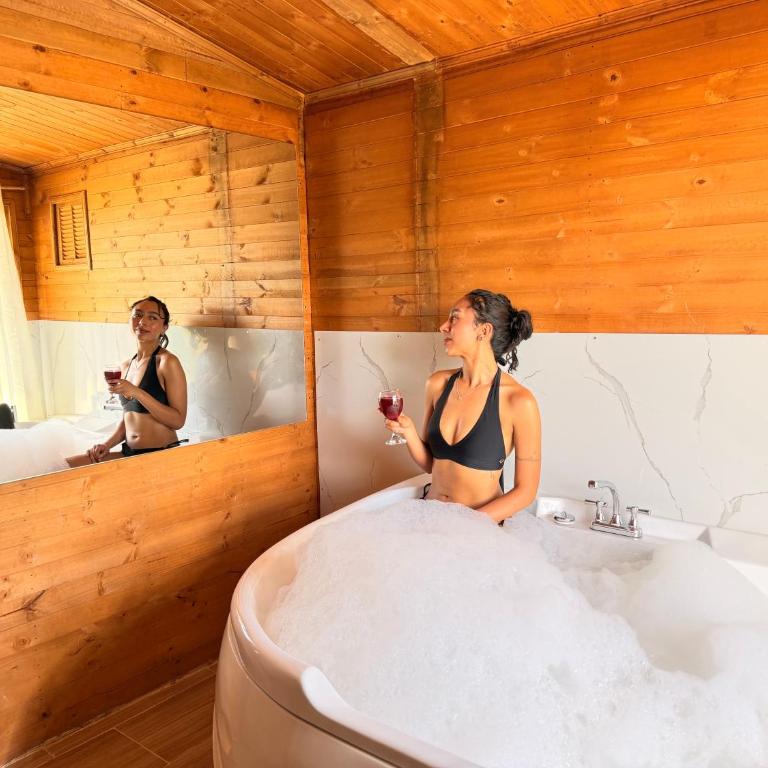 Glamping Entre Nopales - Sáchica cerca a Villa de Leyva - Suite con bañera de hidromasaje - Cama extragrande - 14