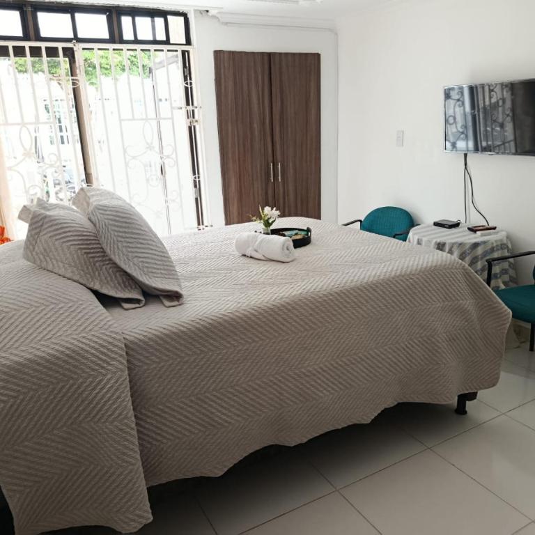 Aparta Estudio privado entrada independiente wifi - Habitación Doble con baño privado - 1