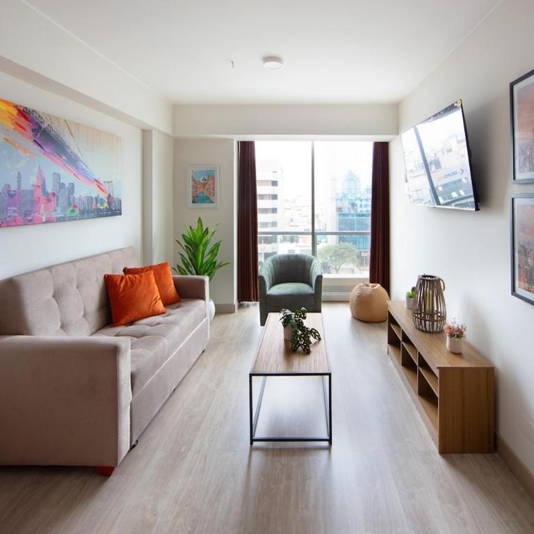 Spacious Modern 3BR in Av Javier Prado High-Rise - One-Bedroom Apartment - 1