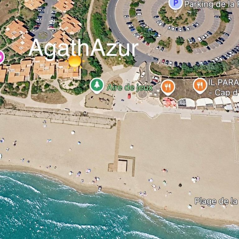 AgathAzur Beach 30 m away, terrace AC - Apartment mit 1 Schlafzimmer - 25