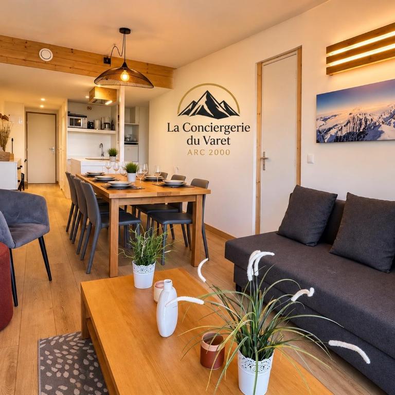 Le panorama MontBlanc - Arc 2000 - Ménage et lits faits inclus - Ski IN-OUT - WIFI - Conciergerie du Varet - Appartement 3 Chambres - 7