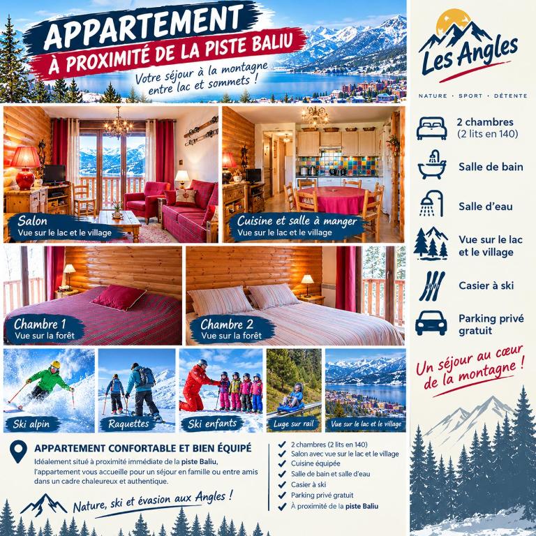Appartement de standing 4 personnes, pied des pistes, parking - Appartement 2 Chambres - 1