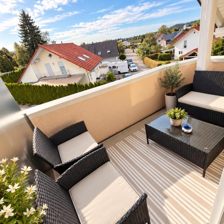 Gemütlich und ruhige Unterkunft - Apartment mit Aussicht und Balkon - 5