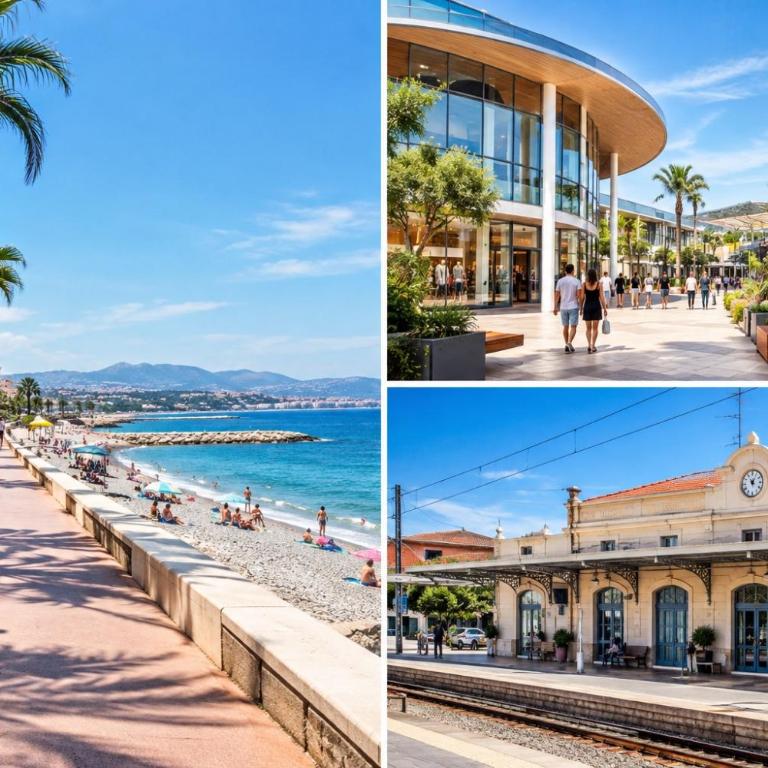 T3 Cagnes sur mer Plage & Gare 4 pers Parking - Appartement 2 Chambres - 13