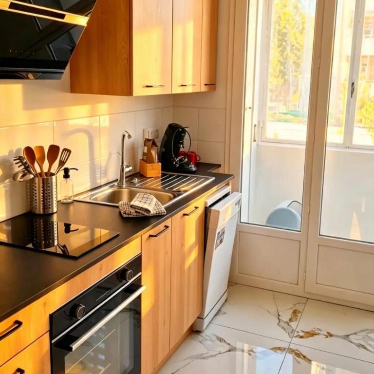 Appartement moderne, luminieux et parking privé - Appartement 2 Chambres avec Balcon - 8