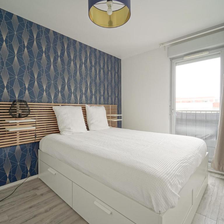 L'eleven - Parking - Balcon - 2 min metro 12 - Stade de France - Appartement 2 Chambres - 2