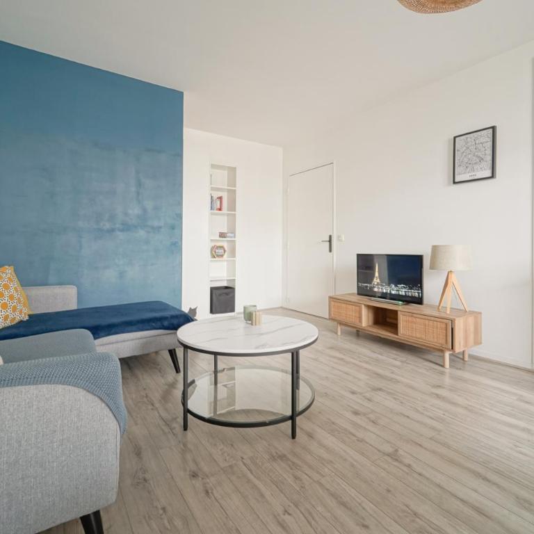 L'eleven - Parking - Balcon - 2 min metro 12 - Stade de France - Appartement 2 Chambres - 4