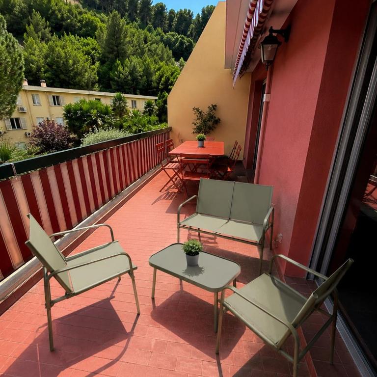 Superbe Duplex climatisé, piscine, 15min promenade des Anglais - Appartement en Duplex - 10