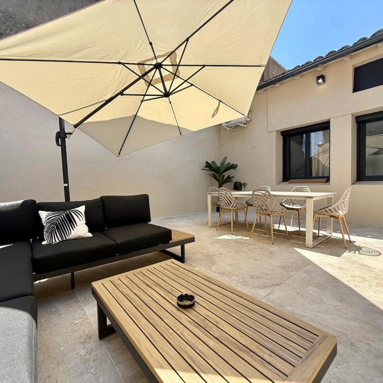 Le Patio Henri - Clim, suite & cour privée - Appartement 3 Chambres Deluxe - 23