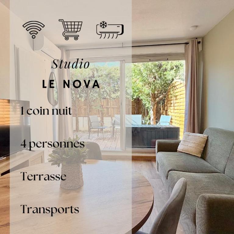123 - Le Nova - 4 pers, terrasse, clim - Apartamento de 1 dormitorio con terraza - 1