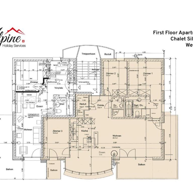 Chalet Silence - Apartment mit 3 Schlafzimmern - 7