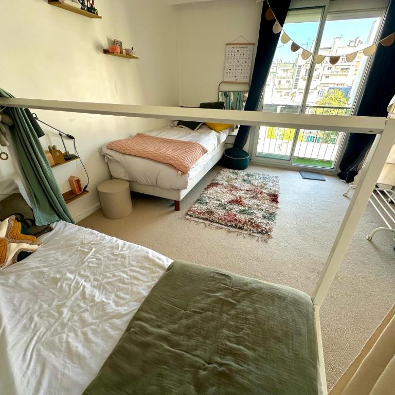 2 rooms garden view and AC up to 4p Maillot Étoile - Appartement 1 Chambre - 10