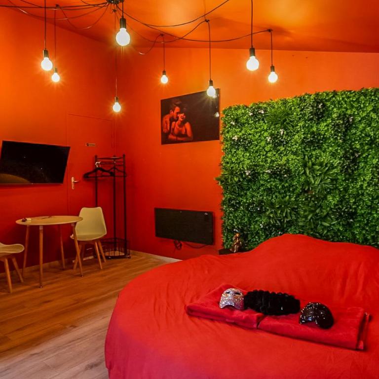 Love Room- Jacuzzi XXL- Climatisé- Table massage Accessoires - Appartement 1 Chambre - 16