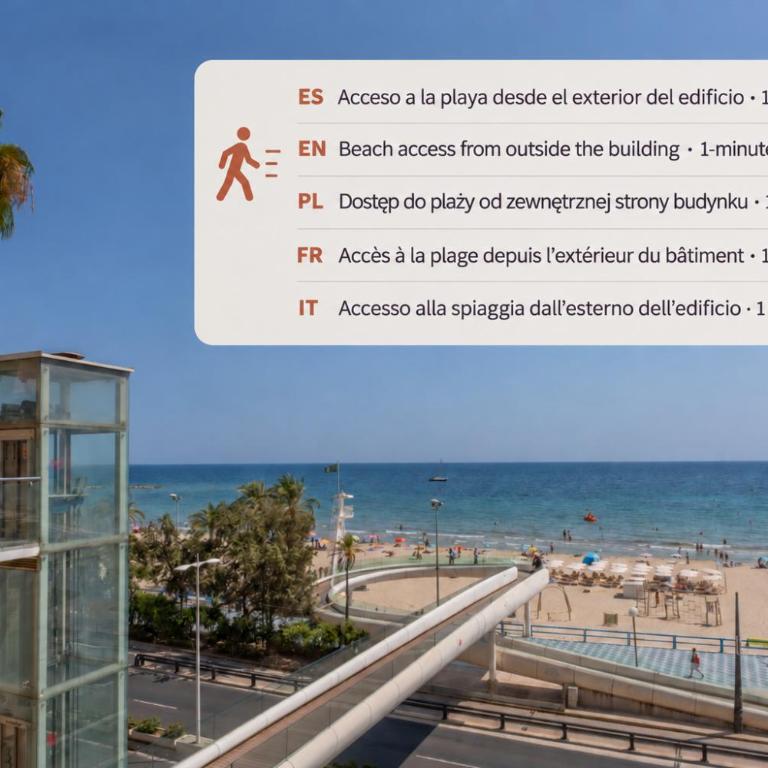 Alirena Playa del Postiguet piscina, playa y centro de Alicante a pie - Apartment mit 1 Schlafzimmer - 25