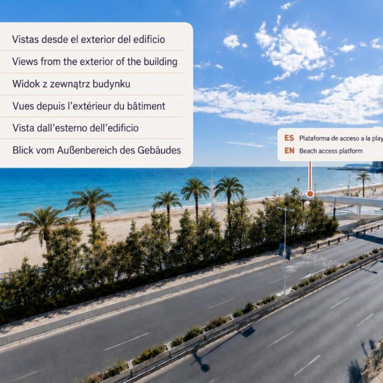 Alirena Playa del Postiguet piscina, playa y centro de Alicante a pie - Apartment mit 1 Schlafzimmer - 31