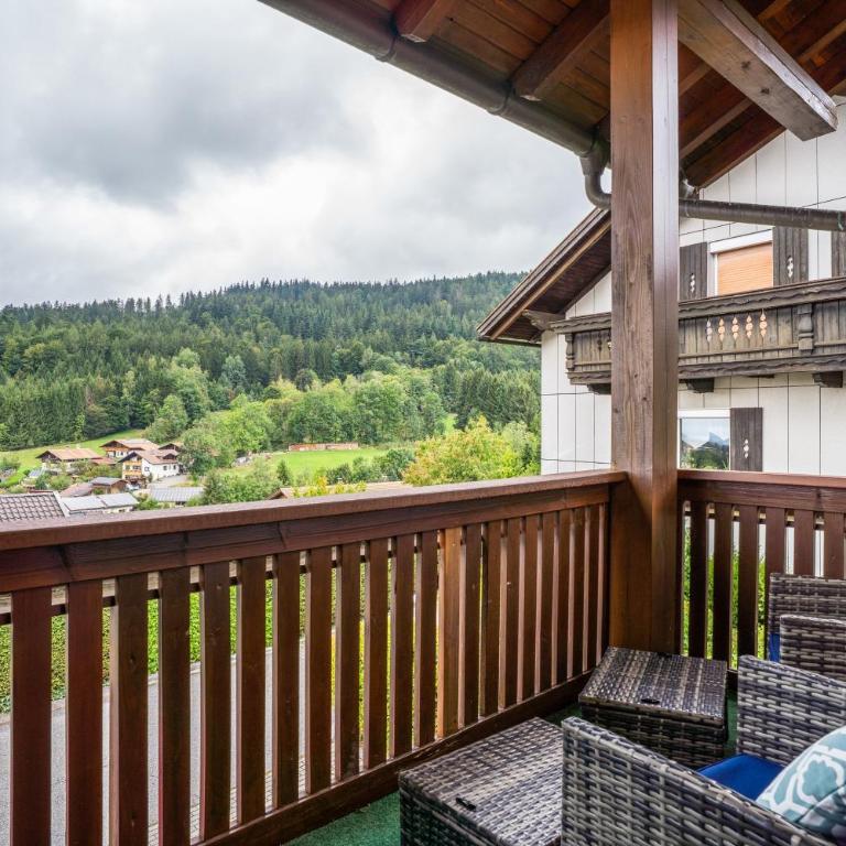 Ferienwohnung Zellertalblick - Appartement 1 Chambre Supérieur avec Balcon - 3
