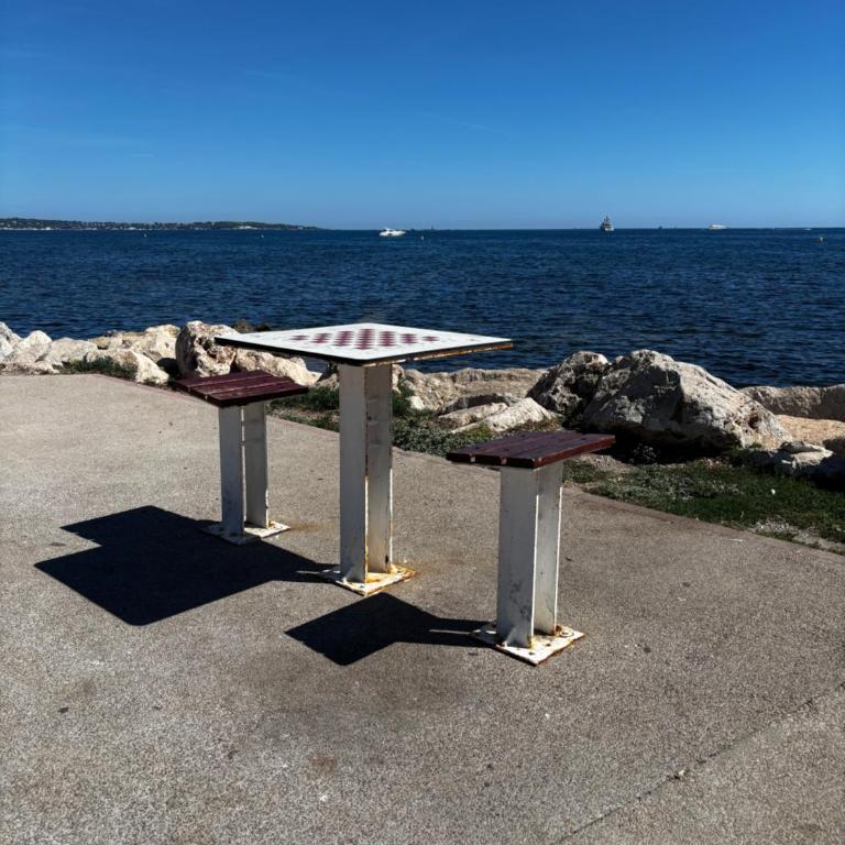 T2 refait à neuf à 50m de la plage Moure Rouge,climatisé, parking - Appartement 1 Chambre - 34