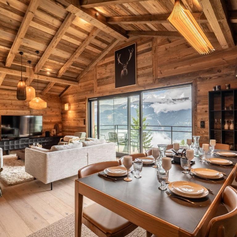 Splendide chalet 6 pièces, jacuzzi et sauna, proche pistes à La Plagne Montalbert - FR-1-755-24 - Chalet - 17