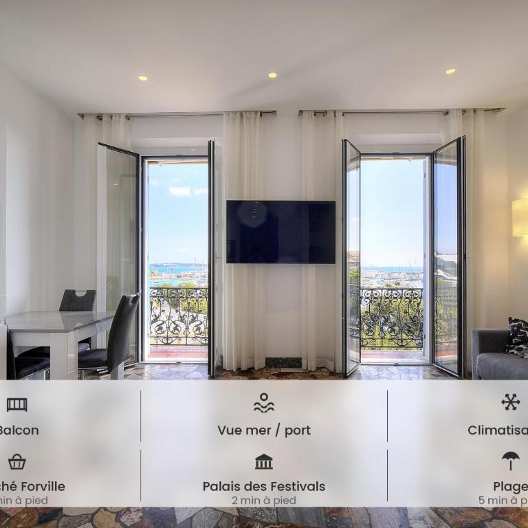 2 chambres-BALCON-VUE MER-FELIX FAURE A2B231 - Apartment mit Meerblick - 1
