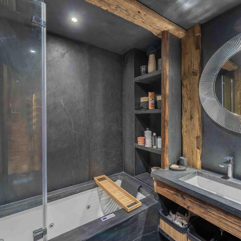 Appartement à Courchevel 1300 pour 8 pers, au pied des pistes avec sauna - FR-1-568-54 - Apartamento - 11