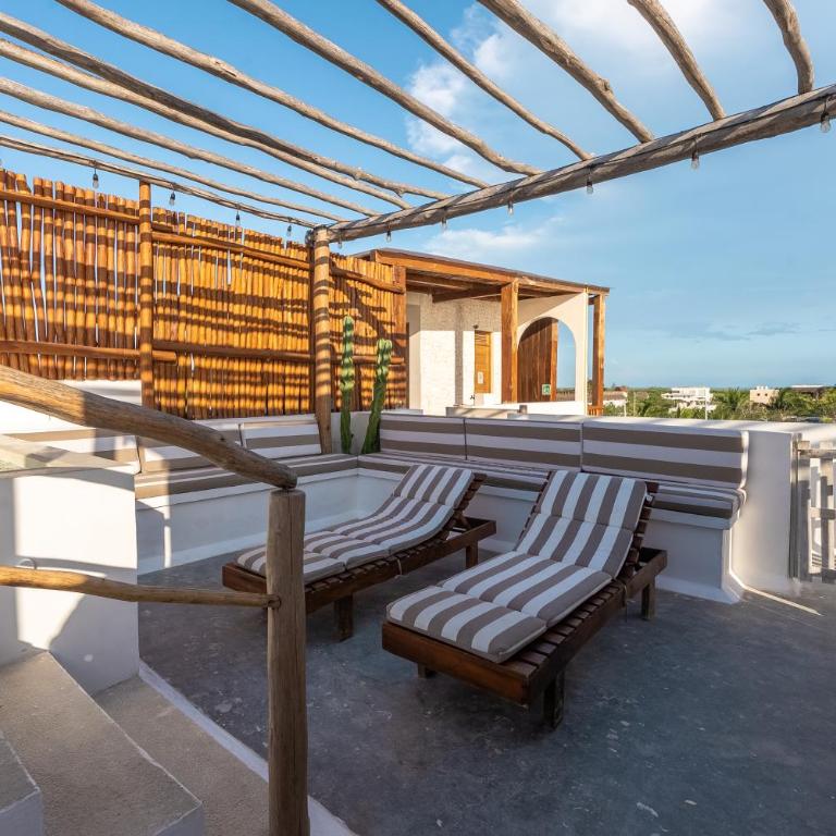 Hotel Boutique Casa Muuch By Awa Holbox - Habitación con cama extragrande y vistas al mar - 13
