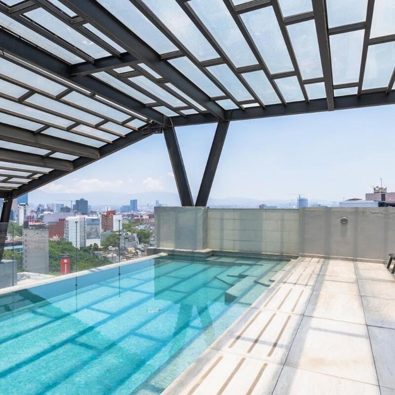 Rooftop Pool 2BR 2BA in the Heart of Roma Norte - Apartment - 32
