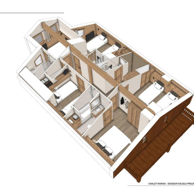 Duplex spacieux aux Menuires, 5 chambres, départ skis pieds - Apartment mit 5 Schlafzimmern - 5