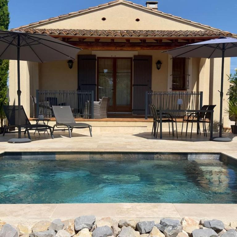 Les Lauriers Blancs air-conditioned villa with swimming pool - Maison 3 Chambres - 8